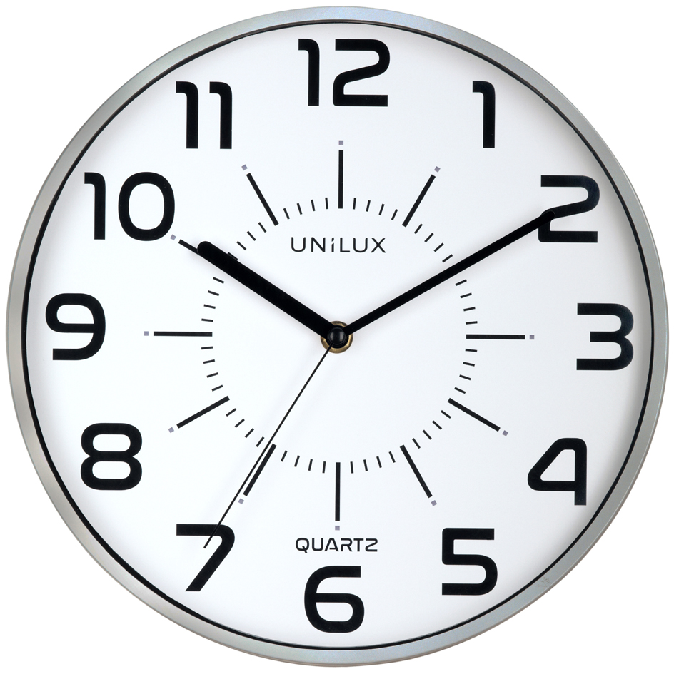 UNiLUX Horloge à quartz 'POP', diamètre: 300 mm, argent