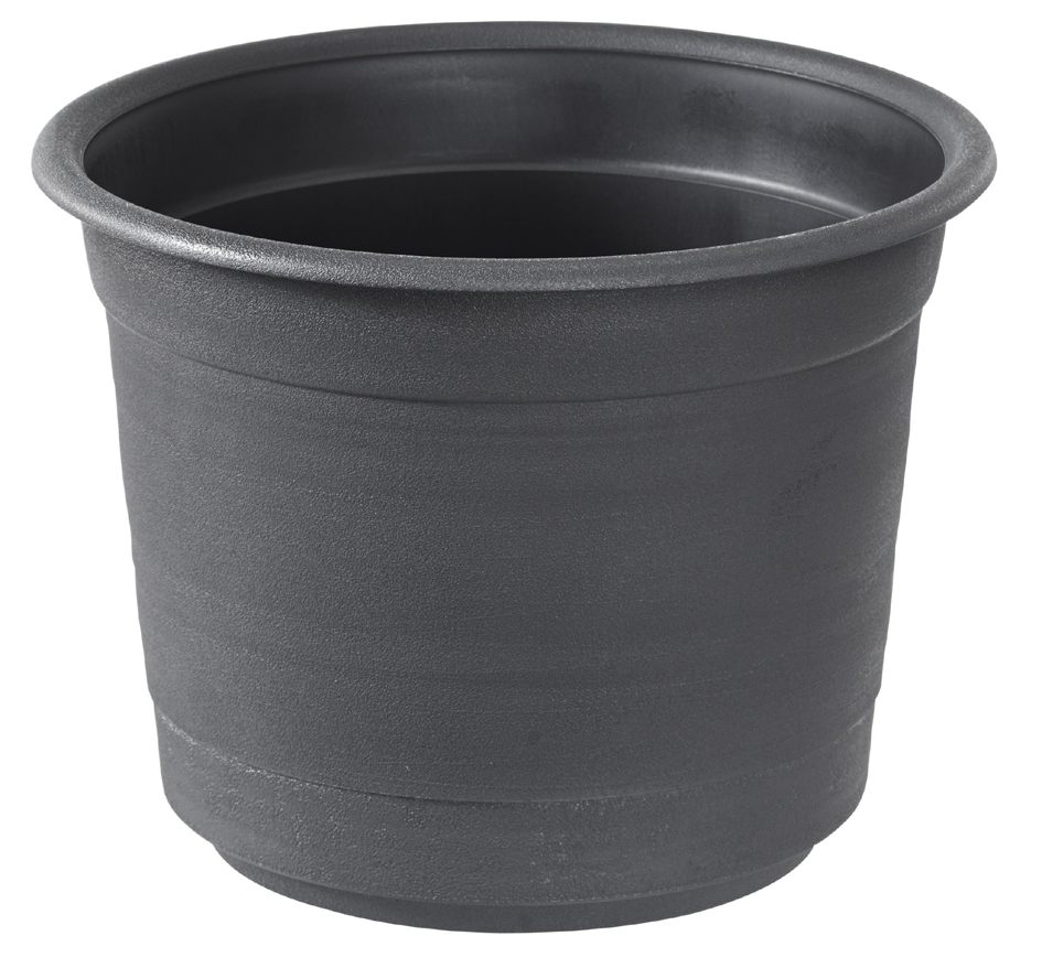 orthex Pot de fleurs EPOQUE, diamètre : 240 mm, noir