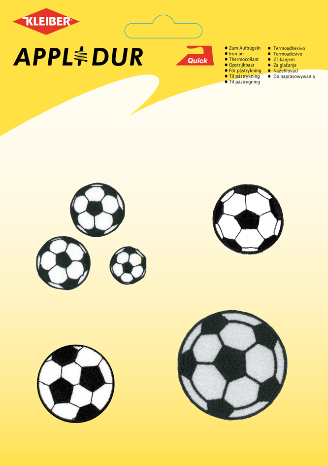KLEIBER Assortiment d'applications 'Football', 6 motifs