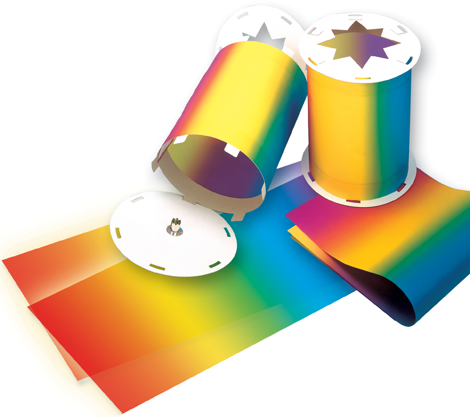 folia Papier transparent à decouper arc-en-ciel,220 x 510 mm