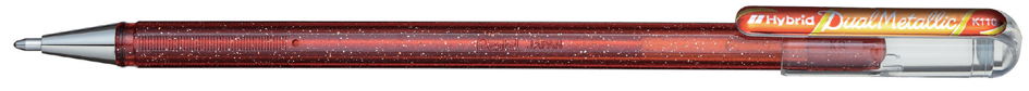 Pentel Hybrid Stylo roller encre gel 'Dual Pen',orange/jaune