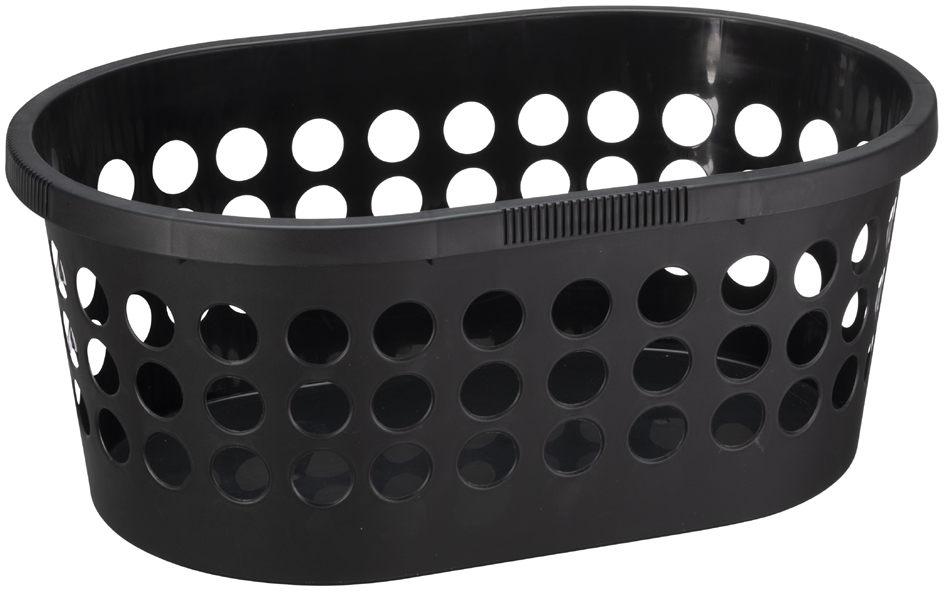 plast team Corbeille à linge SPRINGFIELD, 30 litres, noir
