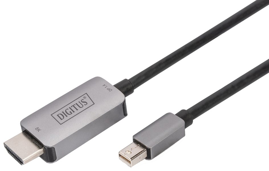 DIGITUS Câble adaptateur Mini DisplayPort 8K, mini DP-HDMI-A
