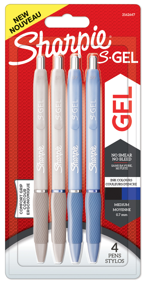 Sharpie Stylo encre gel S-GEL FASHION, 0,7 mm, assorti