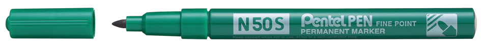 Pentel Marqueur permanent N50S, pointe ogive fine, vert