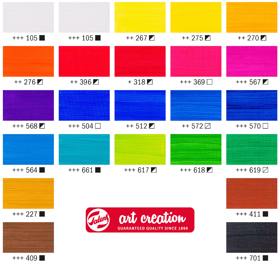 Aperçu des couleurs, set de 24