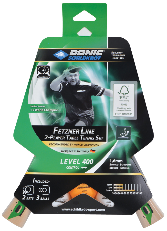 Kit de tennis de table "Fetzner 400", emballage