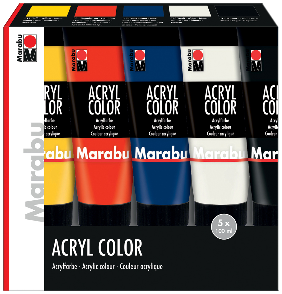 Sets de peinture acrylique, tube