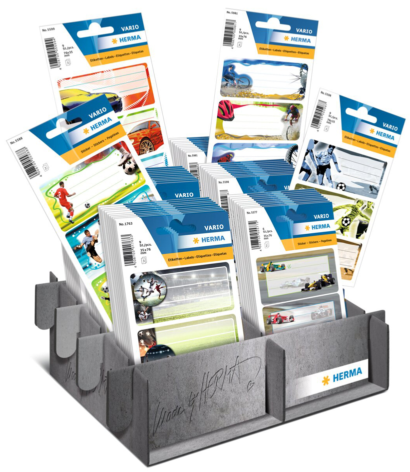 HERMA Étiquette pour livre VARIO Sport, présentoir