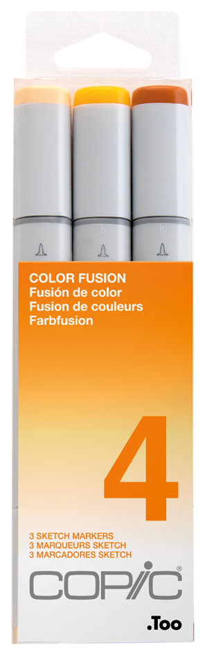 COPIC Marqueur sketch, kit de 3 'Color Fusion 4'