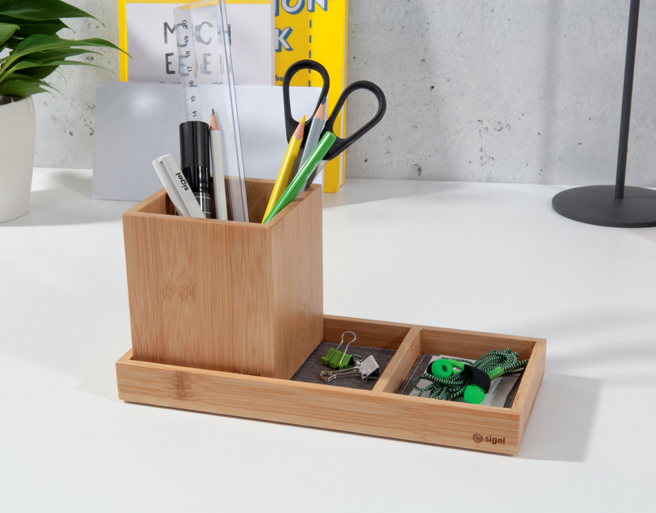 Pots à crayons, bambou