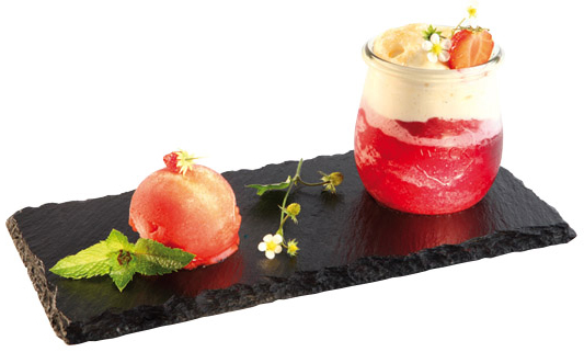 Plateaux de service en ardoise, rectangu