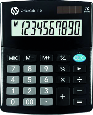 hp Calculatrice de bureau 'OfficeCalc 110', noir