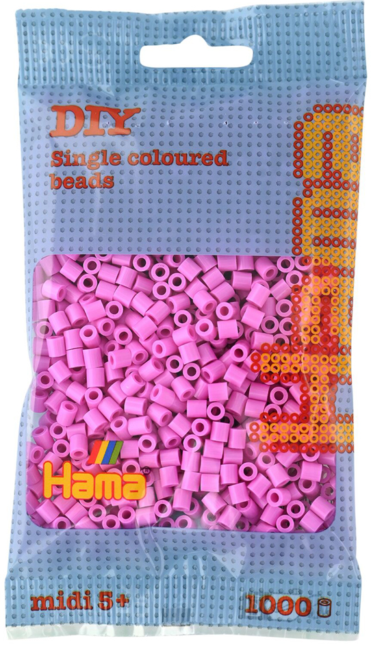 HAMA Perles à repasser midi, en sachet, rose pastel