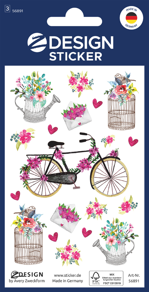 ZDesign CREATIVE Sticker 'déco florale'