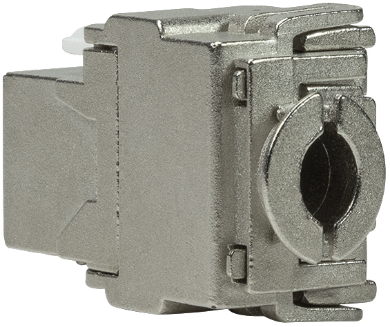 LogiLink Module keystone Cat.6A, classe EA, blindé, gris