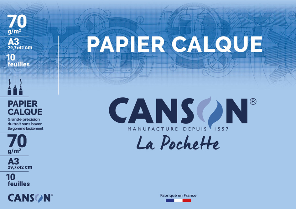 Papier calque, pochettes & feuilles