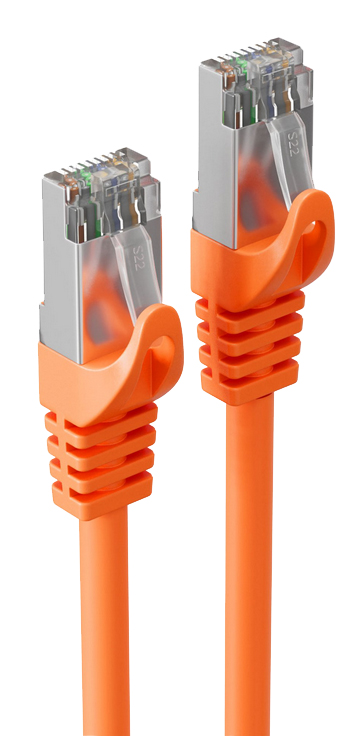 shiverpeaks Câble patch, Cat. 6A, S/FTP, 0,25 m, orange