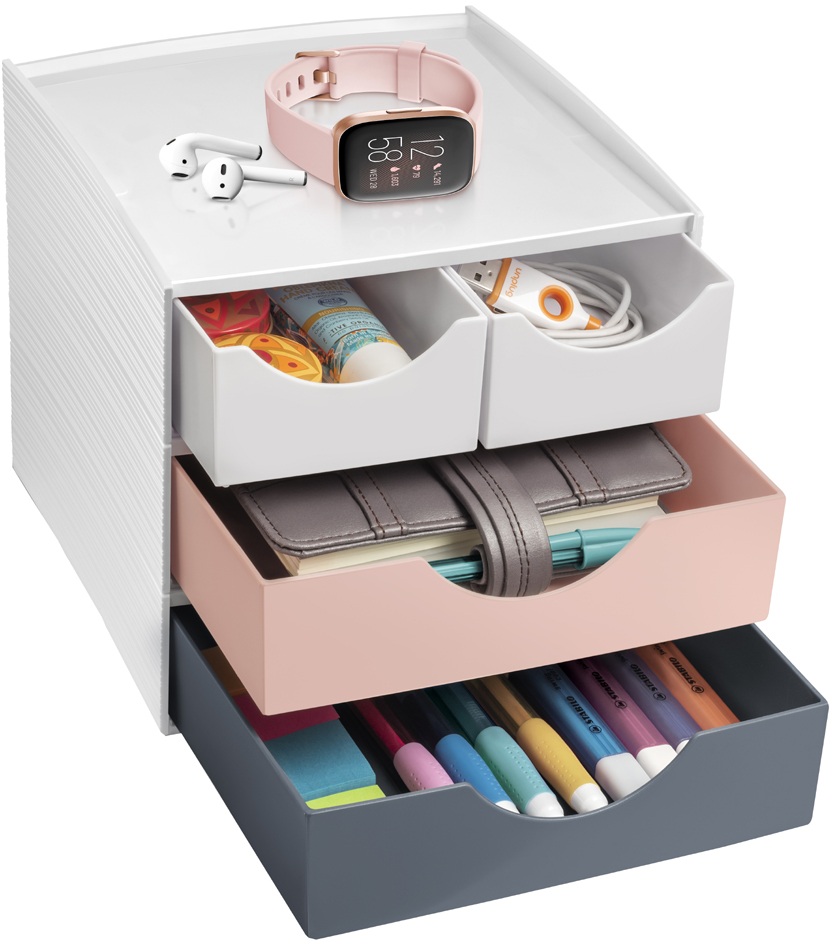 Visuel de référence: Mini module de rangement MyCube mineral, ouvert