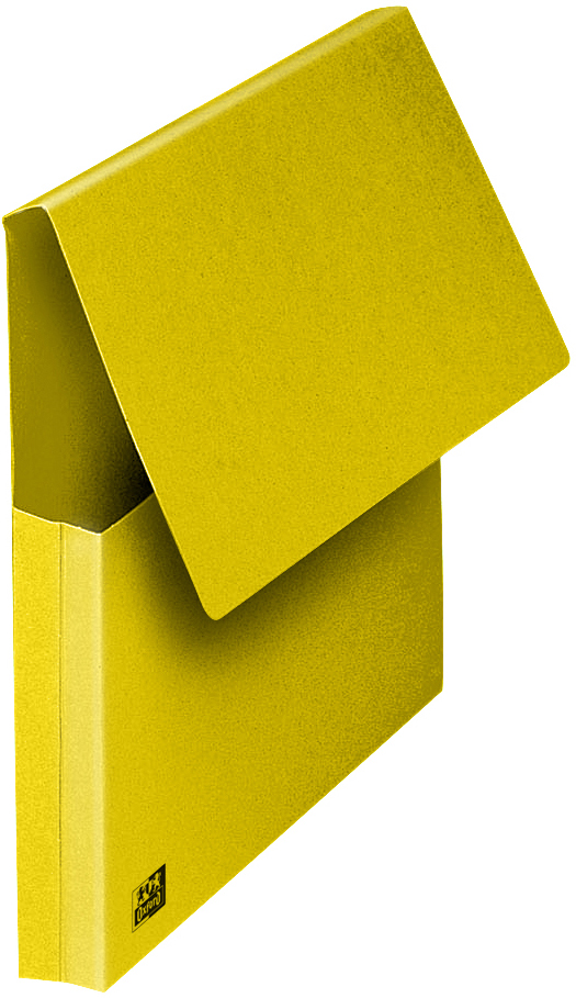 Oxford Pochette document à soufflet, A4, carton, jaune