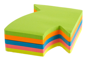 Notes de différentes formes