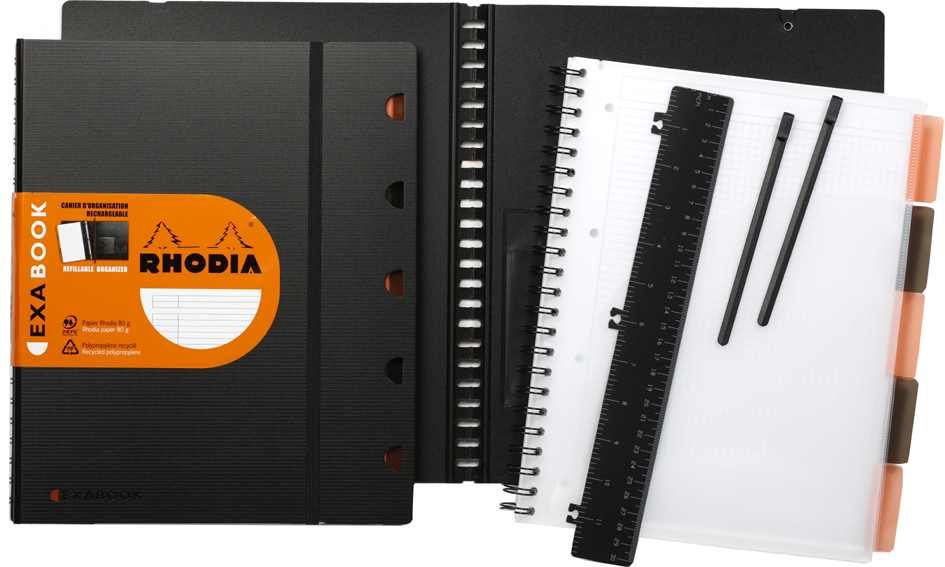 Cahier rechargeable EXABOOK, ouvert