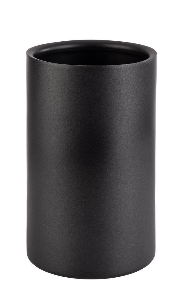 APS Rafraîchisseur de bouteille, acier inoxydable, noir mat