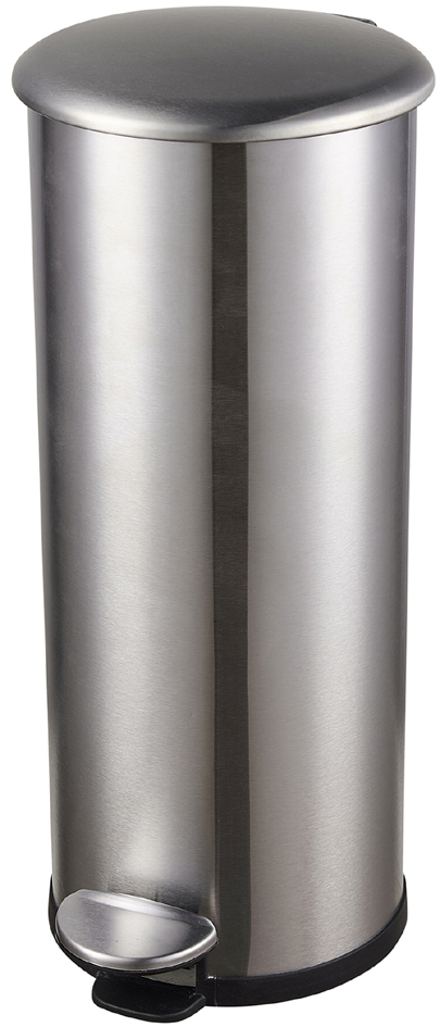helit Poubelle à pédale 'the zinc', 20 litres, argent