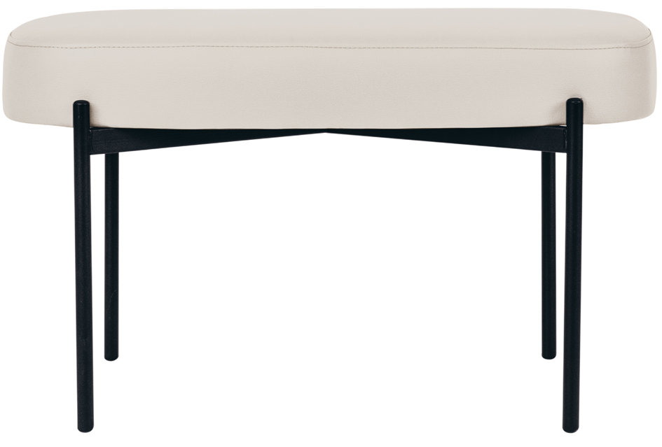 PAPERFLOW Banc oval GAIA, taille M, habillage similicuir