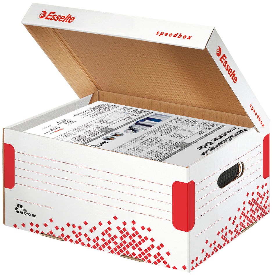 Esselte Container d'archives à couvercle SPEEDBOX, pour