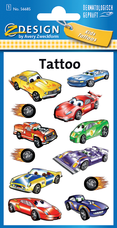 ZDesign KIDS Tatouages 'automobiles'