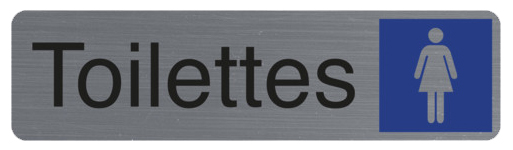 Plaque de signalisation "Toilettes Dame"