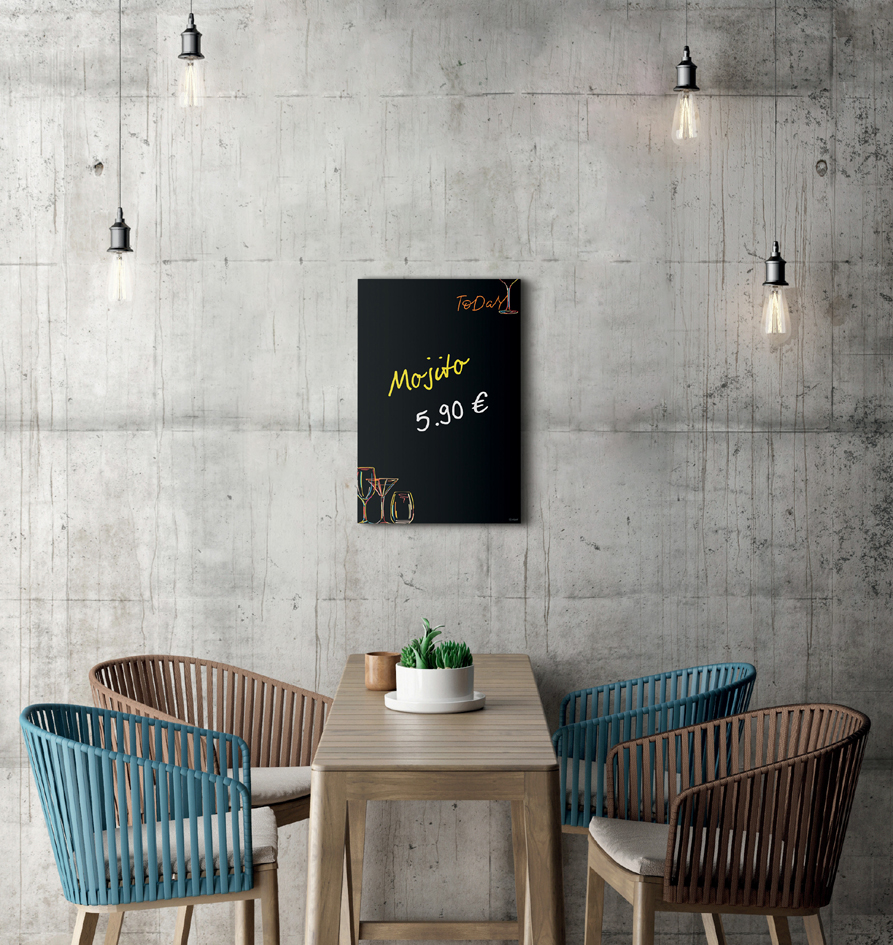 Tableaux magnétique en verre,gastronomie