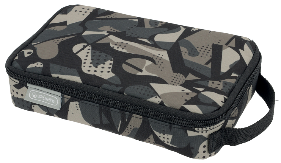 herlitz Trousse 2 Go 'Camo Grey'