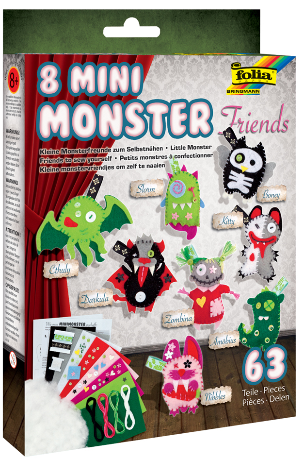 folia Petits monstres à confectionner 'Mini Monster Friends'