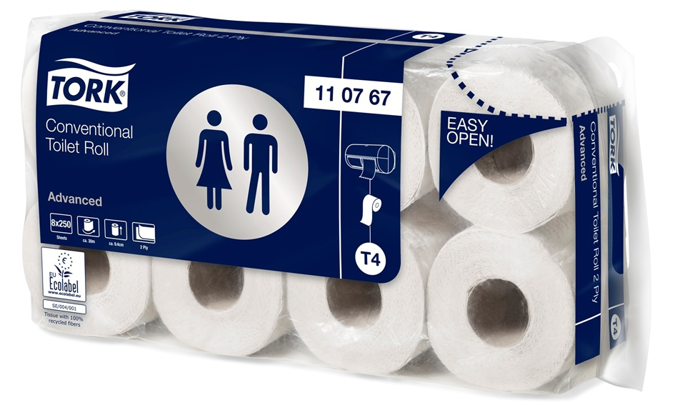 TORK Papier toilette, 2 couches, blanc
