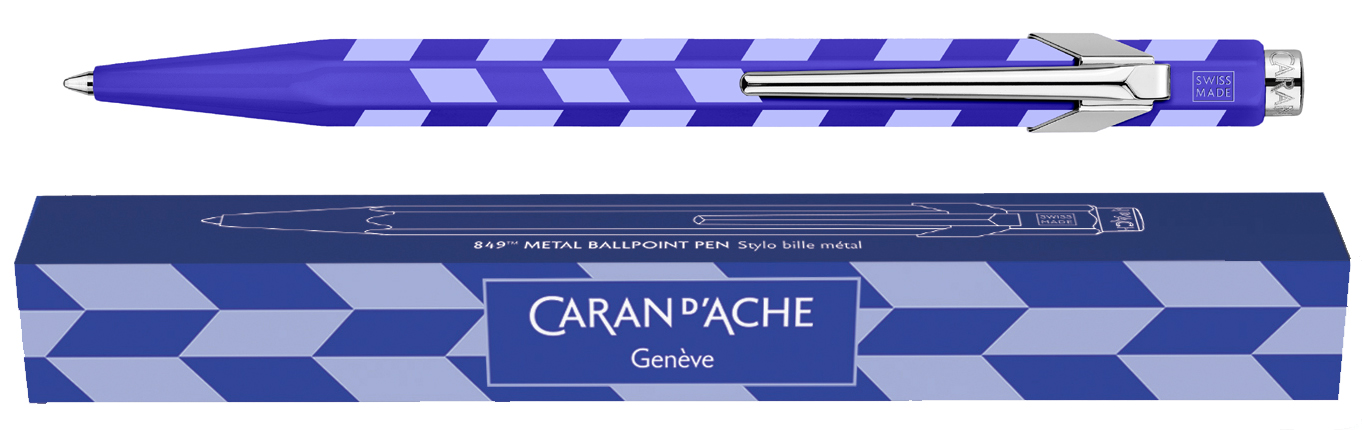 CARAN D'ACHE Stylo à bille 849 MOSAIC, bleu roi