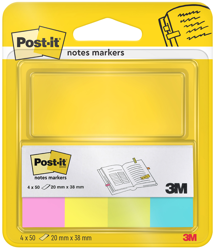 Post-it Marque-page Page Marker, papier, court, fluo