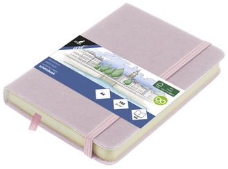 kangaro Cahier de croquis, couverture PU rigide, A4, lilas
