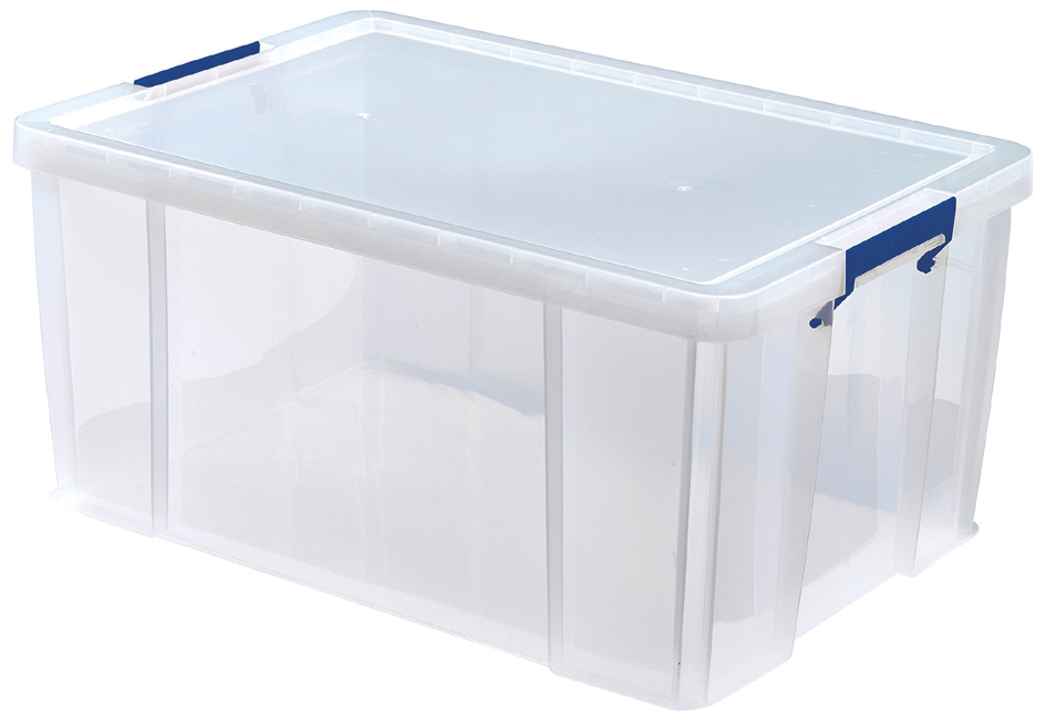 Fellowes Boîte de rangement ProStore, 70 litres, transparent