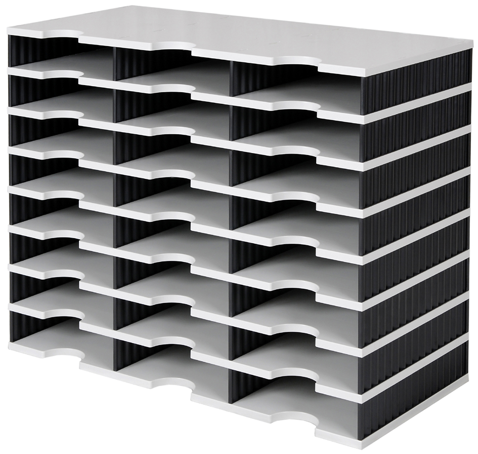 Visuel de référence: Module de base styrodoc trio, gris / noir (livré non équipé)