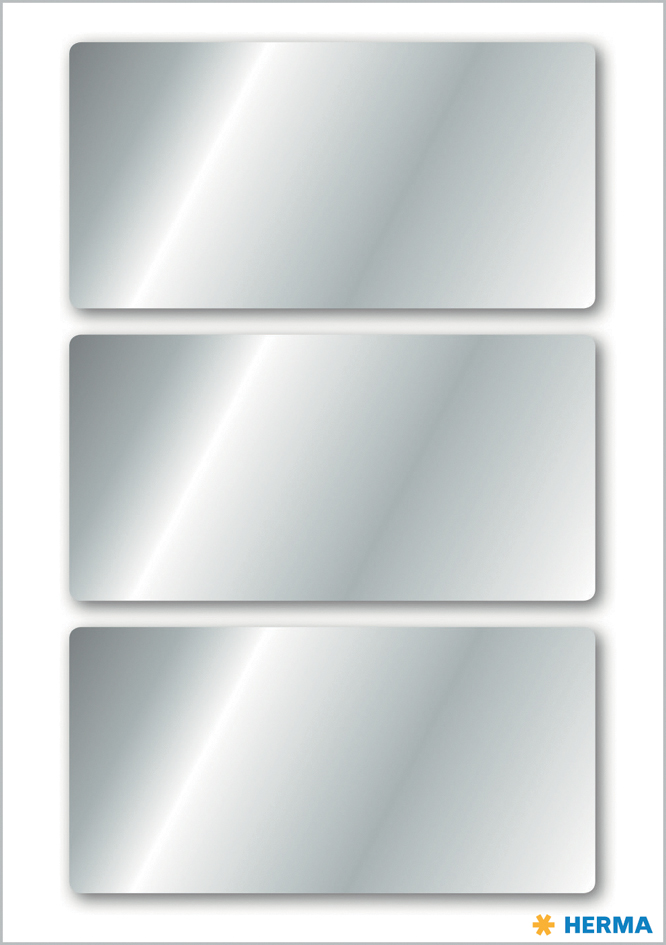 HERMA Sticker de Noël, rectangulaire, 34 x 67 mm, argent