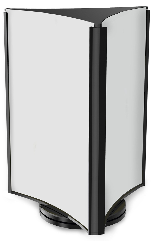 deflecto Porte-visuel, rotatif, 3 faces, A5