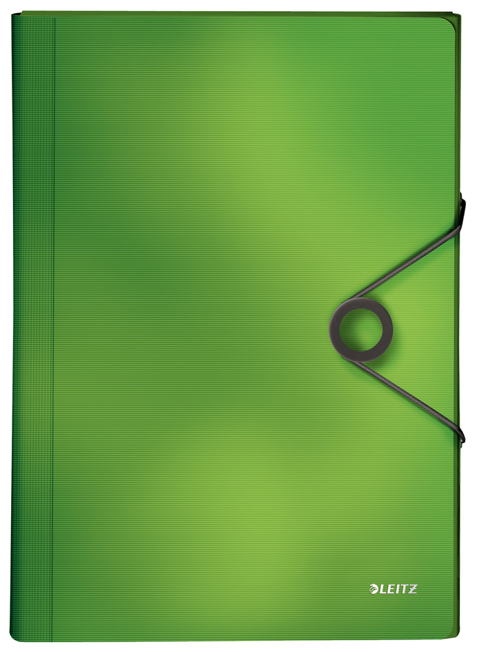 LEITZ Trieur ménager Solid, A4, PP, 6 compartiments, vert