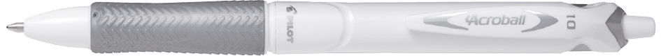 stylo à bille rétractable ACROBALL PURE WHITE, noir