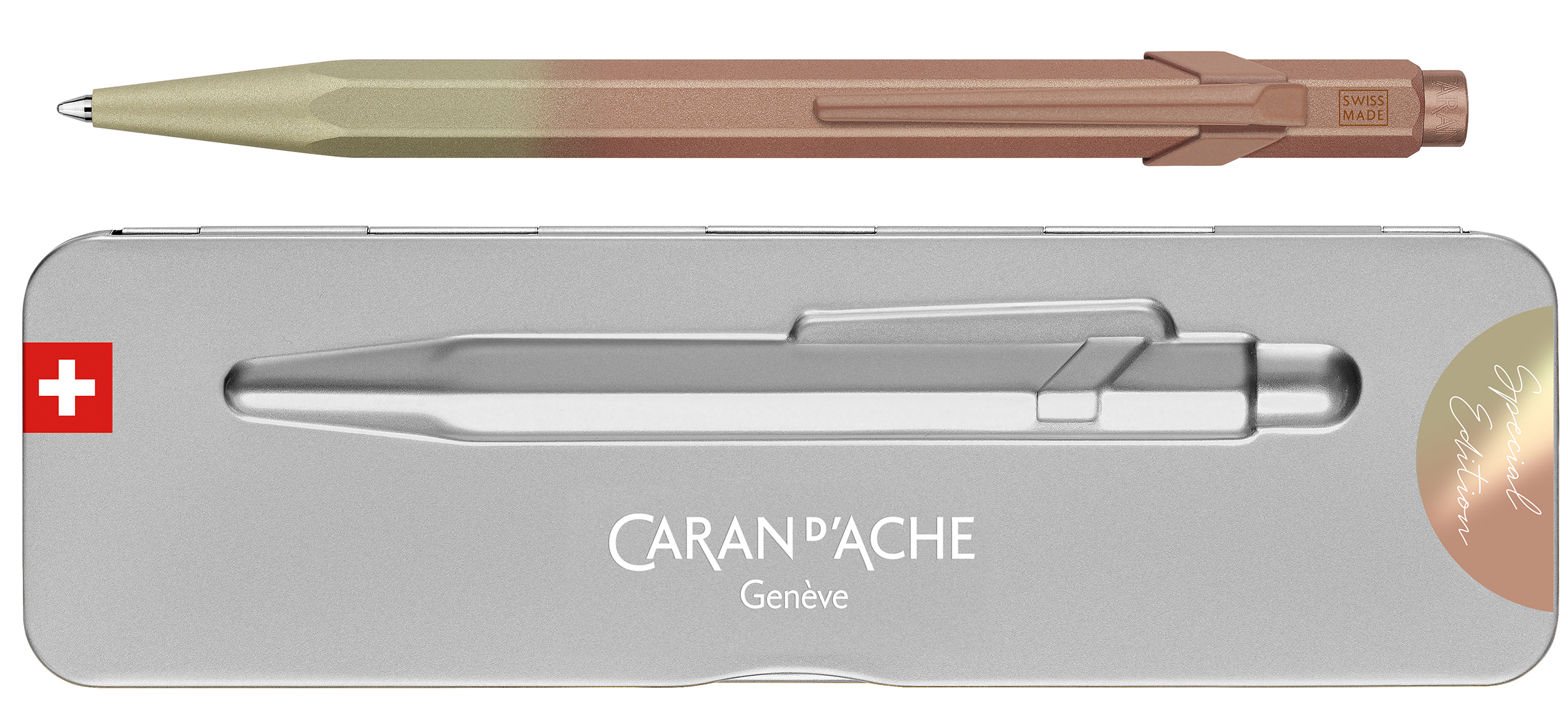 CARAN D'ACHE Stylo à bille rétractable 849 Rose Solaire