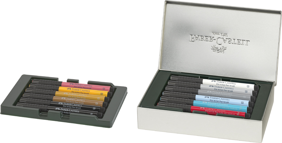 Feutre PITT artist pen, set de 12 London - contenu