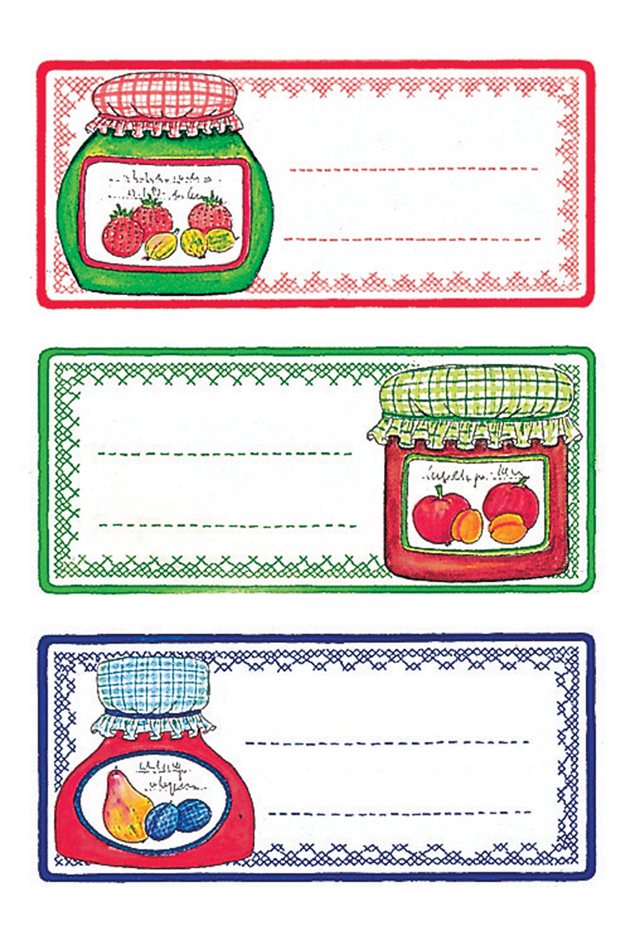 HERMA Étiquette de cuisine Bocaux, 76 x 35 mm, en couleurs