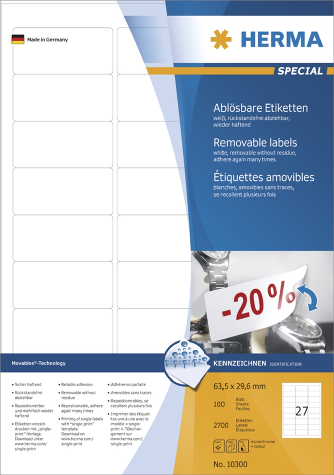 Etiquettes multi-usage