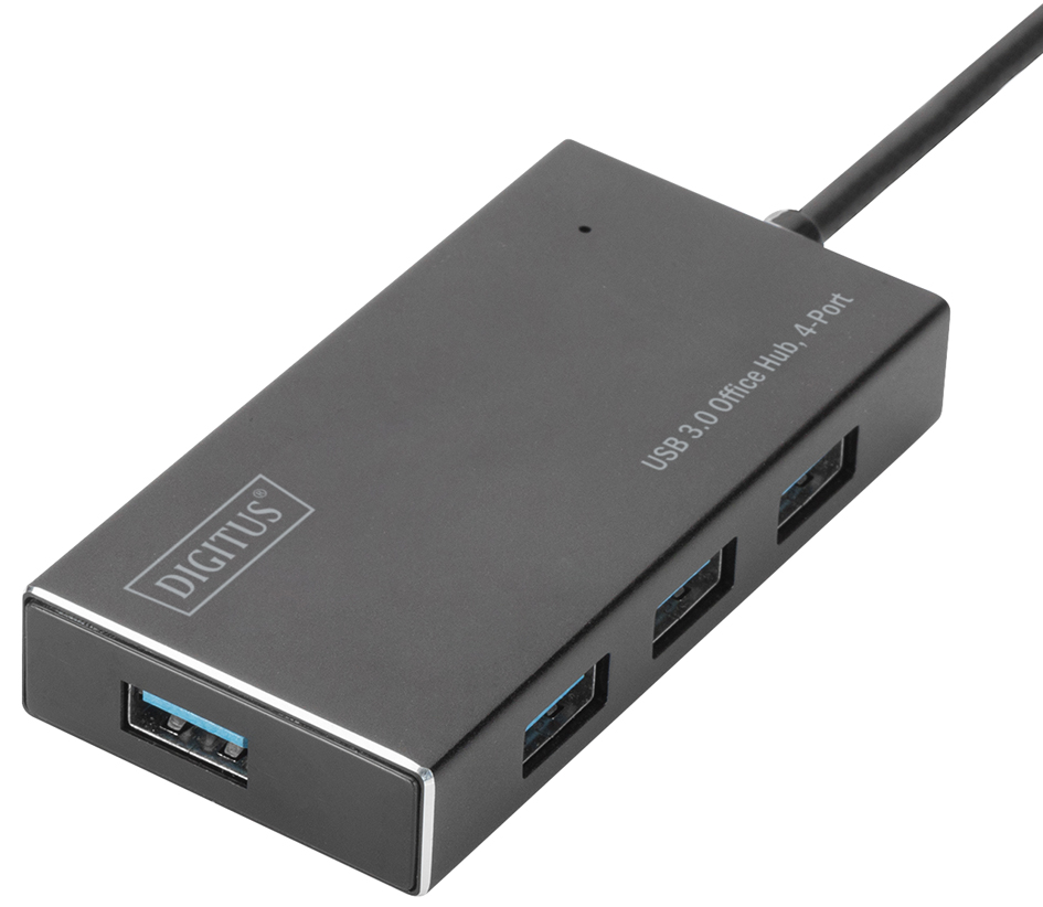 DIGITUS Hub USB 3.0 Super Speed, 4 ports, avec alimentation